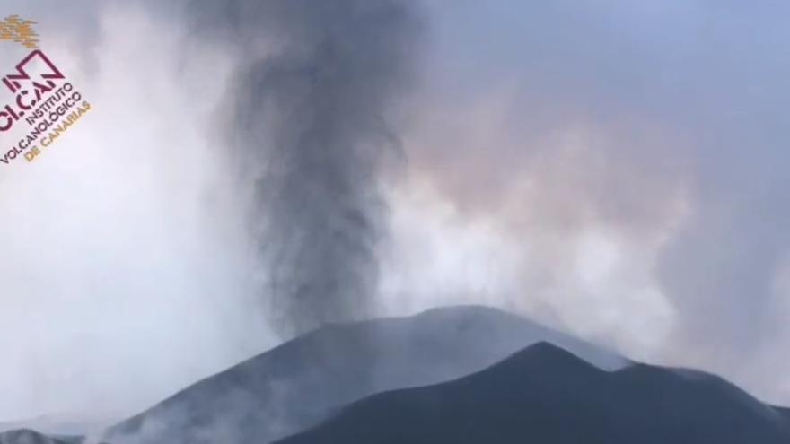 El volcán de La Palma mantiene su actividad eruptiva