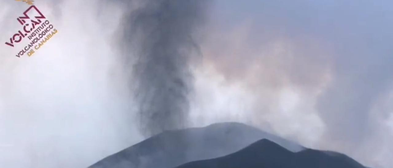 El volcán de La Palma mantiene su actividad eruptiva