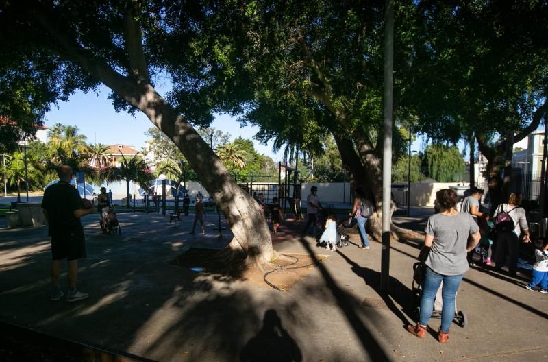 Parque Secundino Delgado, en el barrio Salamanca