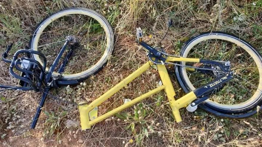 Oleada de actos vandálicos contra las bicis de alquiler en Xàbia