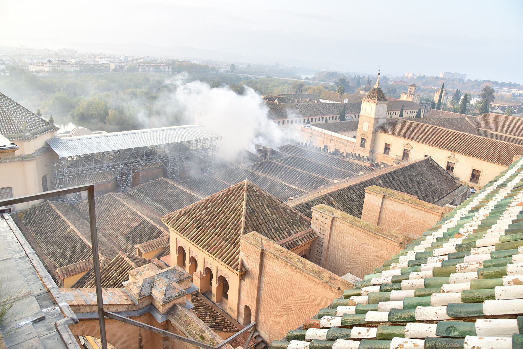 Simulacro de incendio en la Mezquita-Catedral de Córdoba