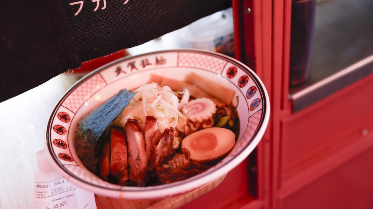 Uno de los platos de la carta de Buga Ramen