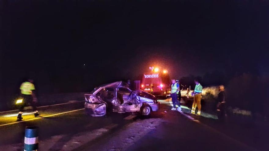 Muere un ciudadano portugués en un accidente de tráfico en la carretera N-122, en Ceadea