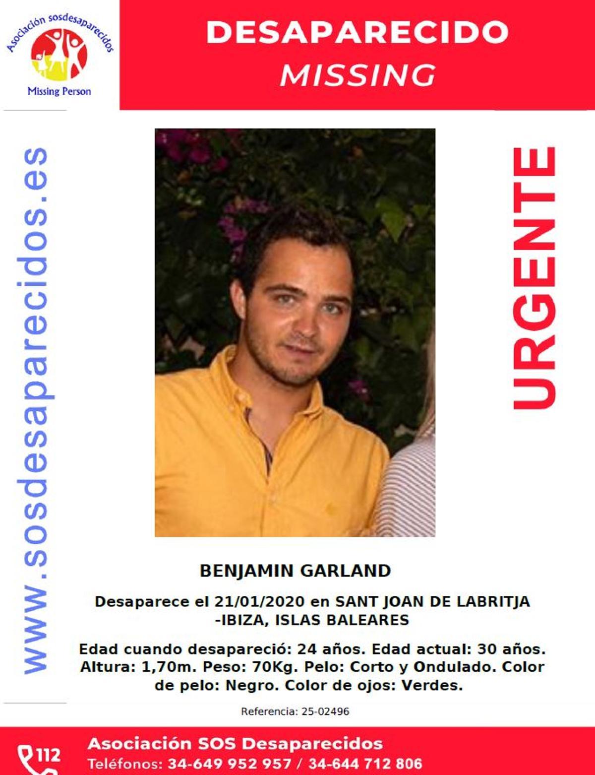 Benjamin desapareció en 2020