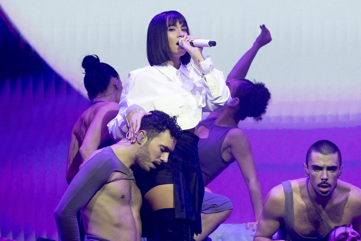 Aitana, en el Palau Sant Jordi.