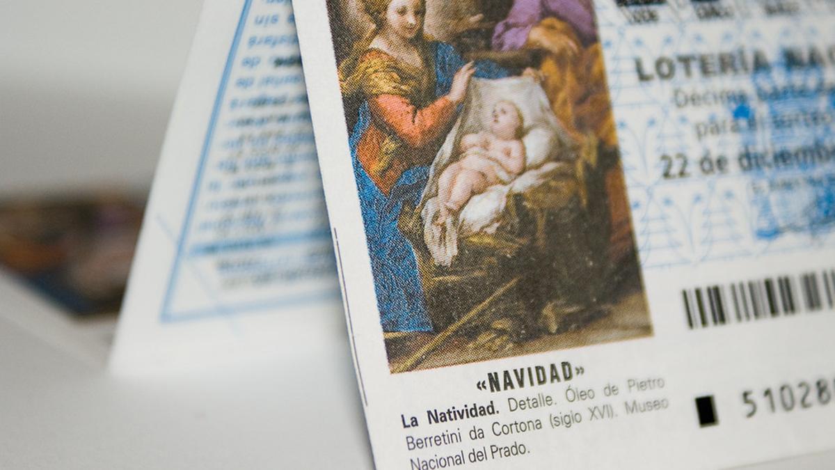 Un décimo de la Lotería de Navidad.