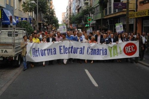 MANIFESTACION REFORMA ELECTORAL CANARIA