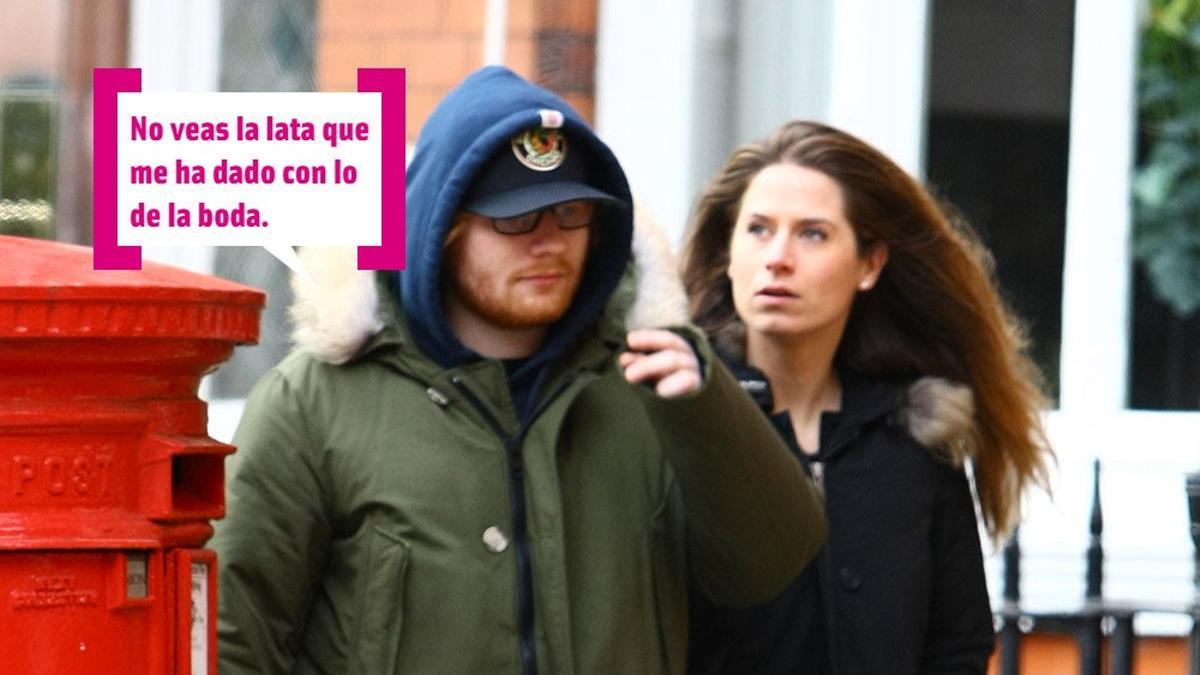 Ed Sheeran se ha casado en Navidad con su chica de toda la vida. Se llama Cherry Seaborn. Juntos son una pareja de lo más discreto.