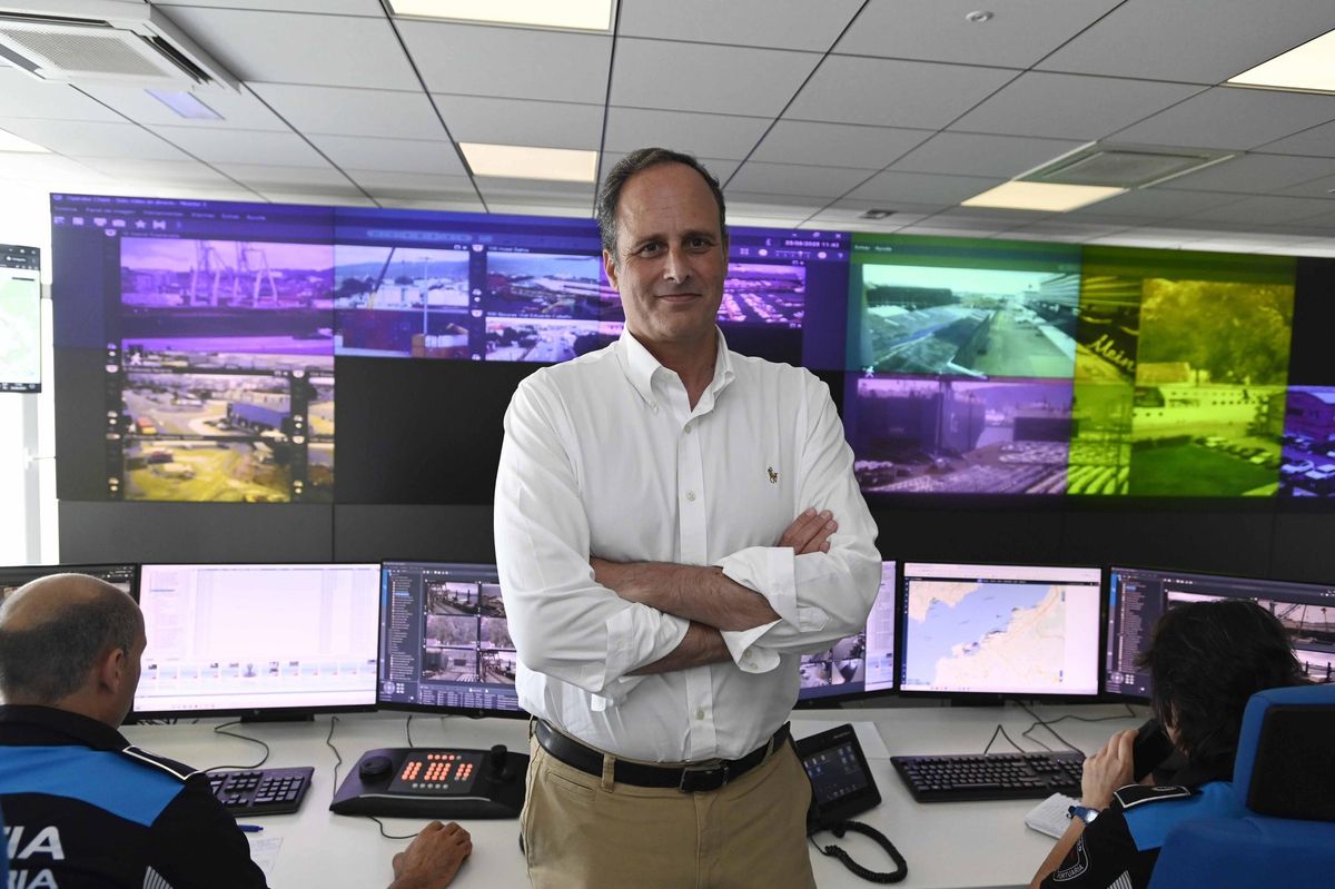 Botana, en las instalaciones del Puerto.