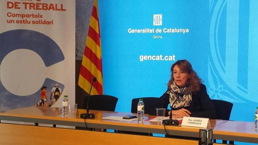 La rosinca Agnès Fàbregas ha presentat els camps de treball.