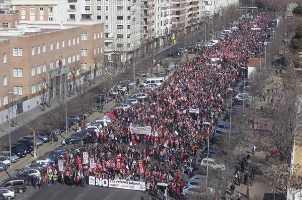 Manifestación contra la reforma laboral en Córdoba