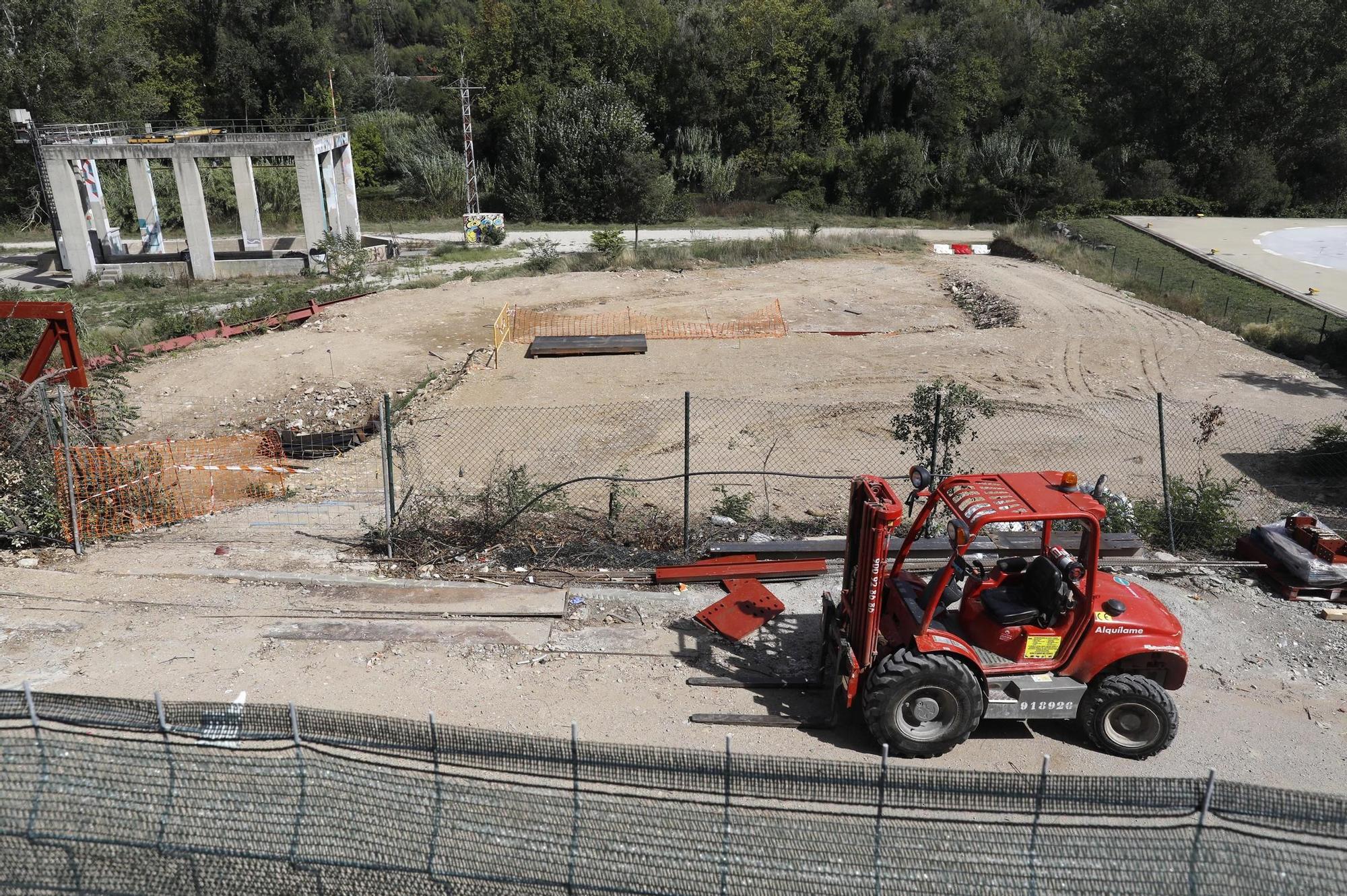 Obres d'ampliació de l'hospital Josep Trueta