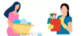 La desprotección que sigue para las empleadas del hogar en A Coruña: trabajo en B y falsas medias jornadas