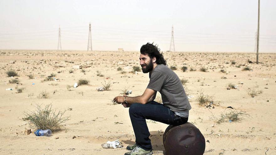 Manu Brabo, en una fotografía durante un viaje por Libia. / Diego Ibarra