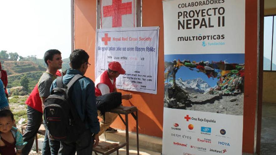 Voluntarios en Nepal.