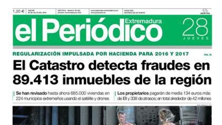 La portada de hoy de El Periódico Extremadura