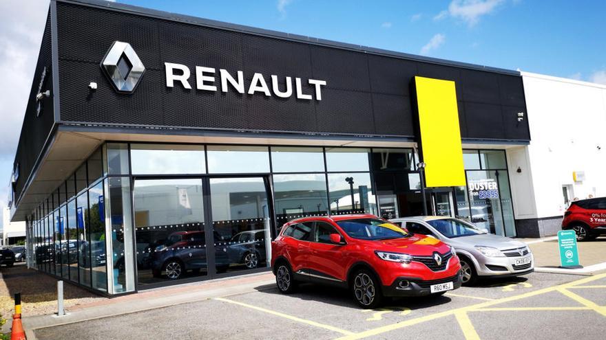 Un concesionario de Renault en Cardiff.