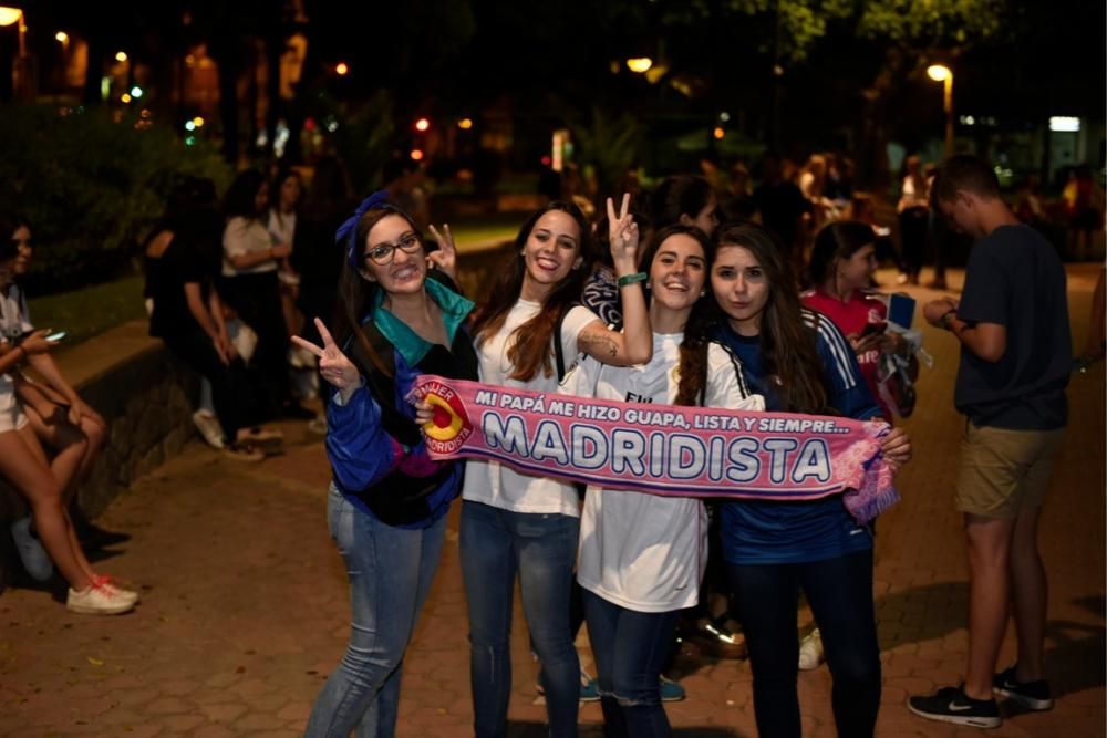 Celebración en Murcia del triunfo del Madrid