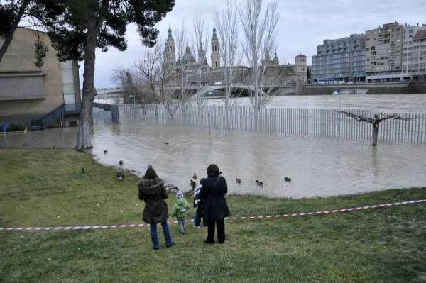 Fotogalería: La crecida del Ebro a su paso por Zaragoza