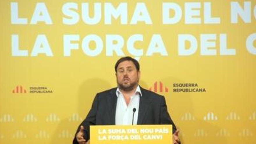 Junqueras defensa la seva llista de confluència: &quot;Nosaltres no estem llençant una opa a ningú&quot;