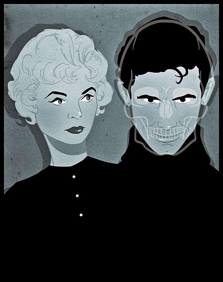 Janet Leigh y Anthony Perkins en “Psicosis”. | Abe the Ape