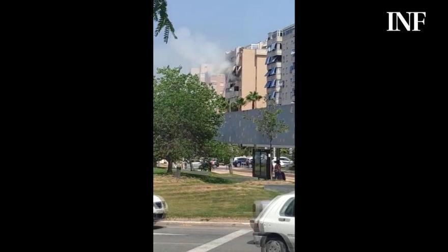 Incendio en una vivienda de Miriam Blasco