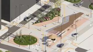 Así será la nueva plaza de la Montañeta de Alicante: con juegos infantiles y un quiosco