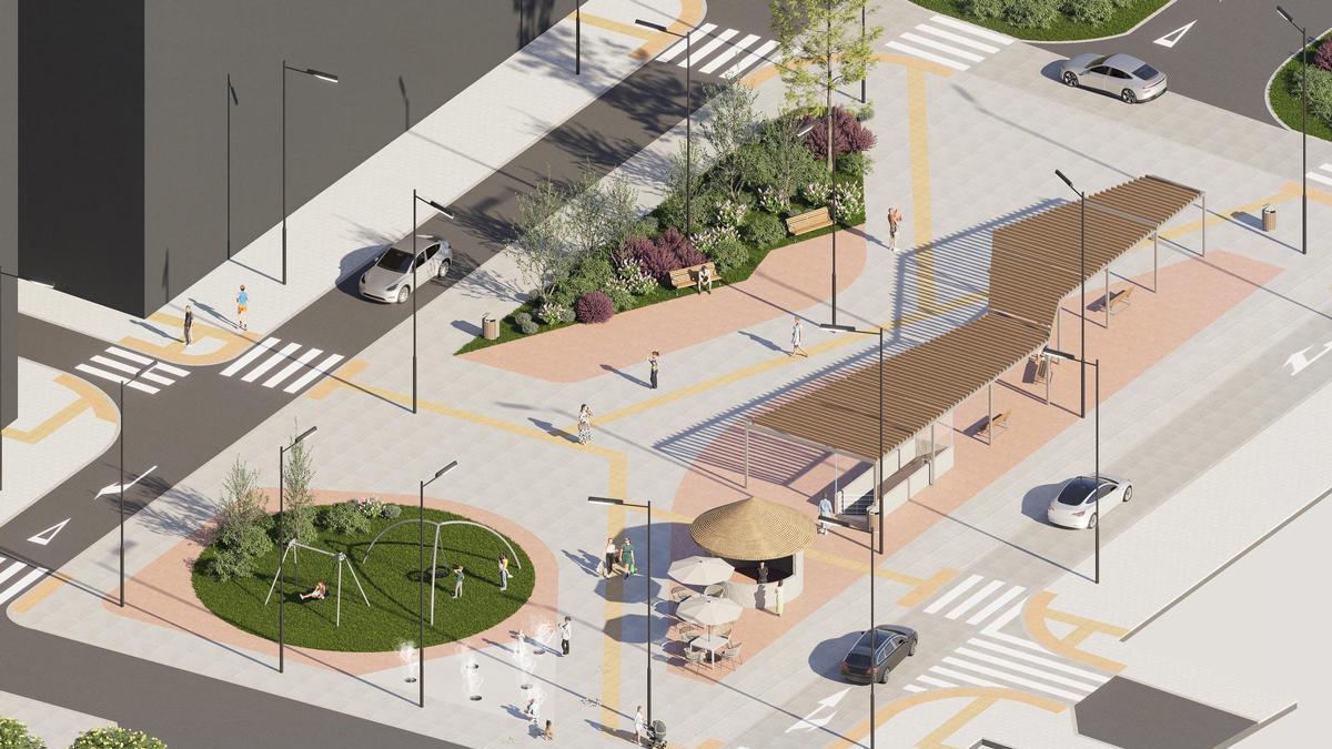 Reforma de la Montañeta en Alicante con juegos y nuevo parking