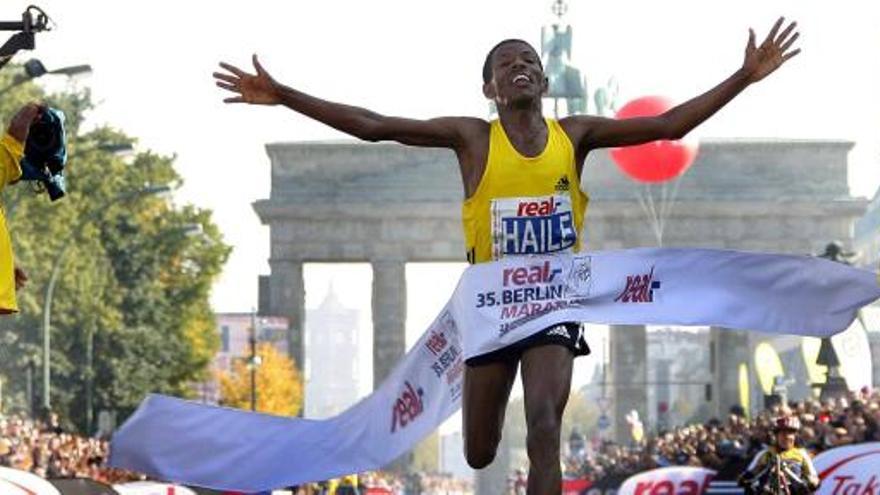El atleta etíope Haile Gebreselasie.