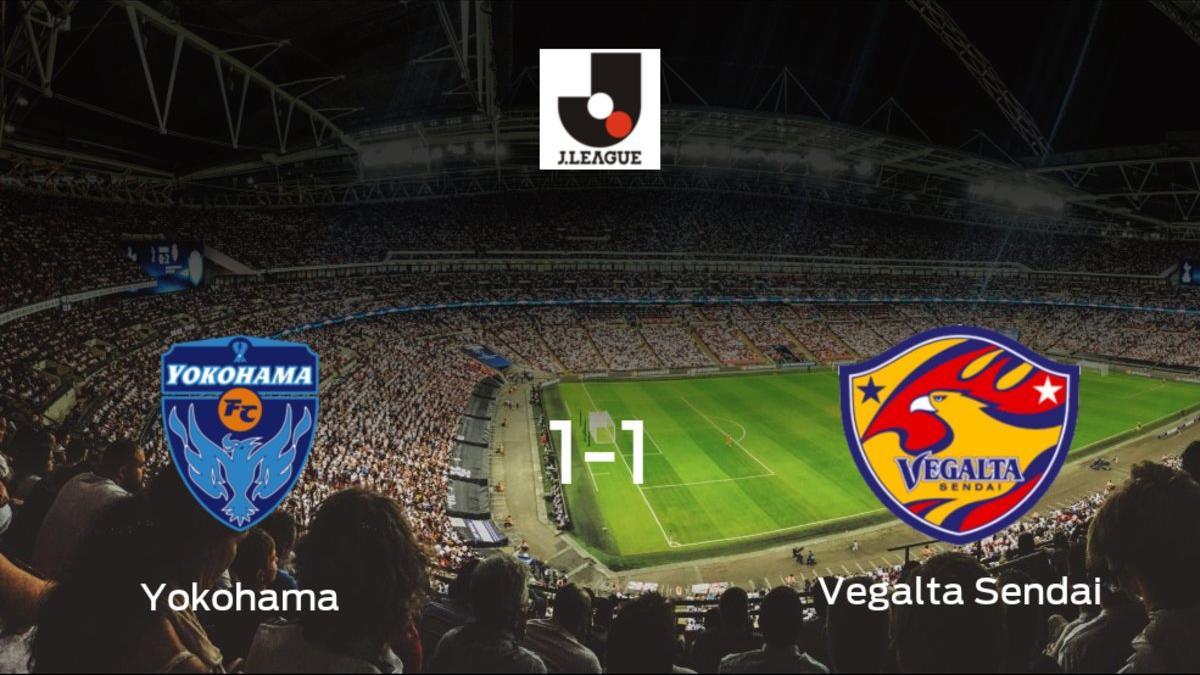 El Yokohama y el Vegalta Sendai se reparten los puntos en el NHK Spring Mitsuzawa Football Stadium (1-1)