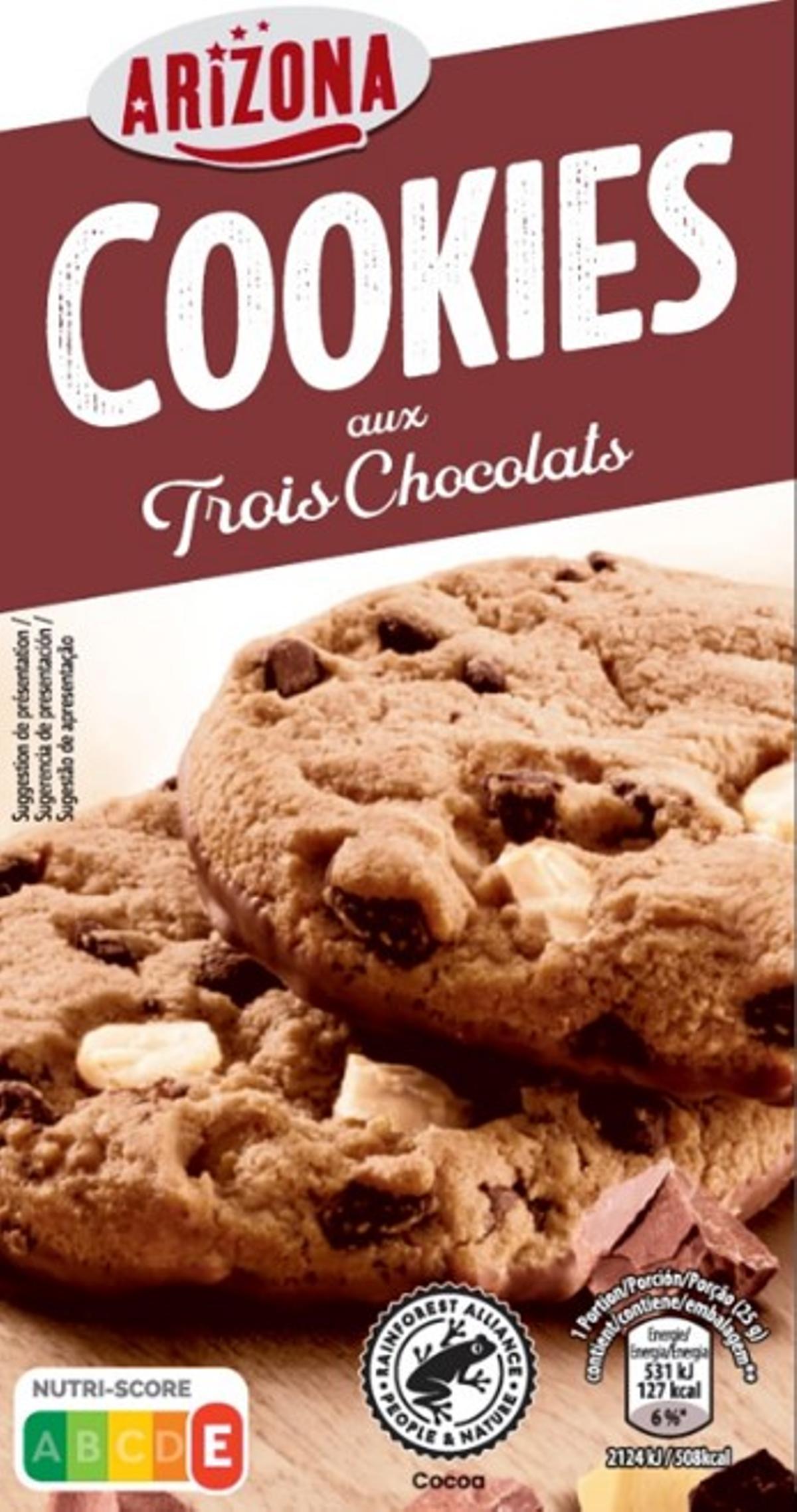 Cookies aux trois chocolats,