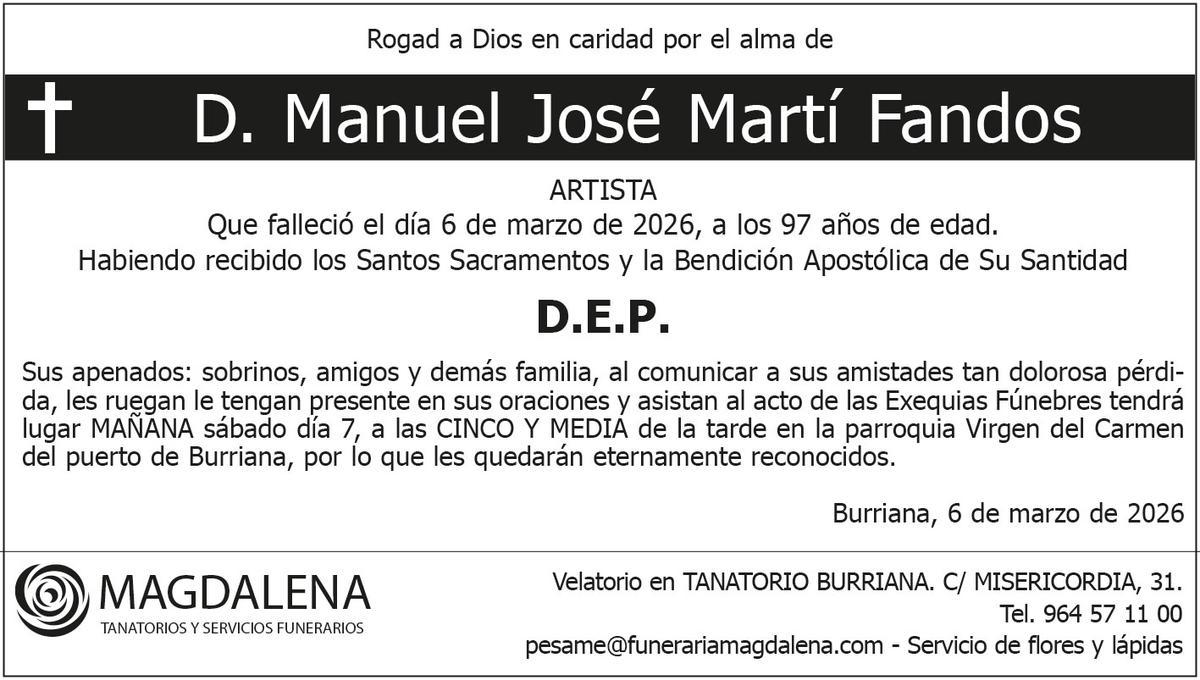 D. Manuel José Martí Fandos