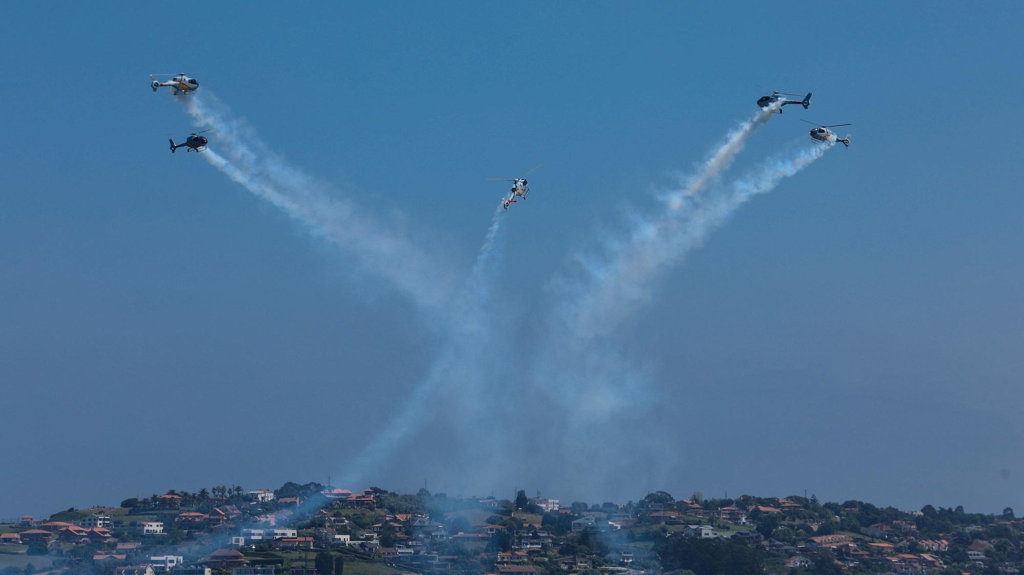 En imágenes: Espectacular y multitudinario regreso del festival aéreo en Gijón