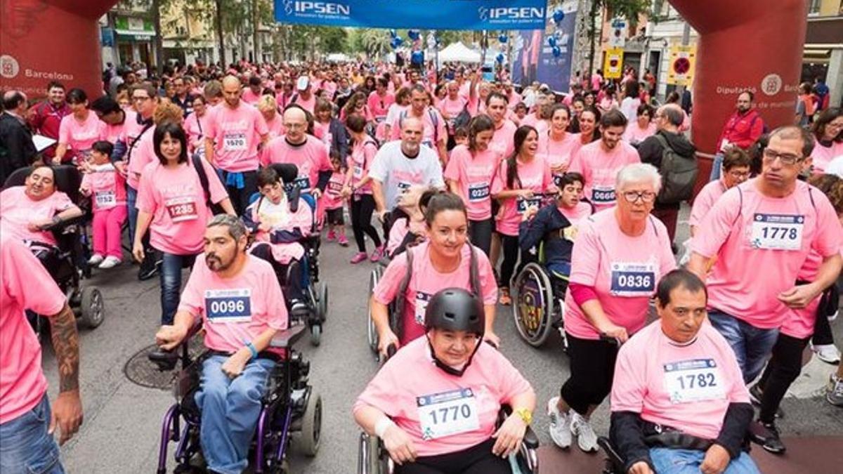 Momento de la salida de la carrera