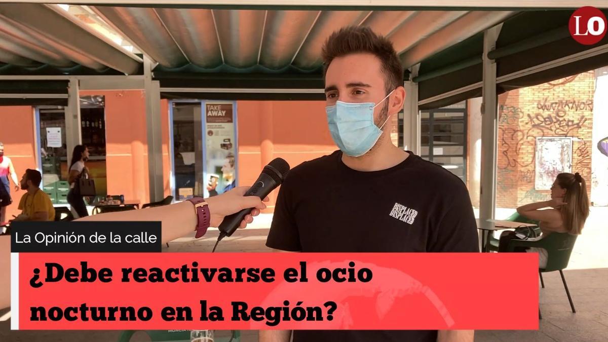 La Opinión de la calle: ¿Debe reactivarse el ocio nocturno en la Región de Murcia?