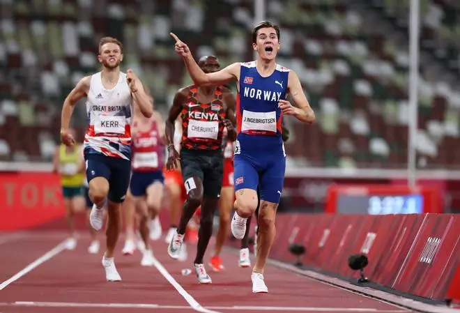 Mechaal, quinto en la brillante victoria del noruego Ingebrigtsen en el 1.500