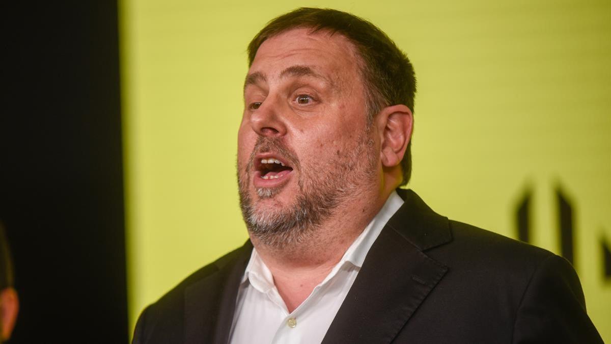 El presidente de ERC, Oriol Junqueras.