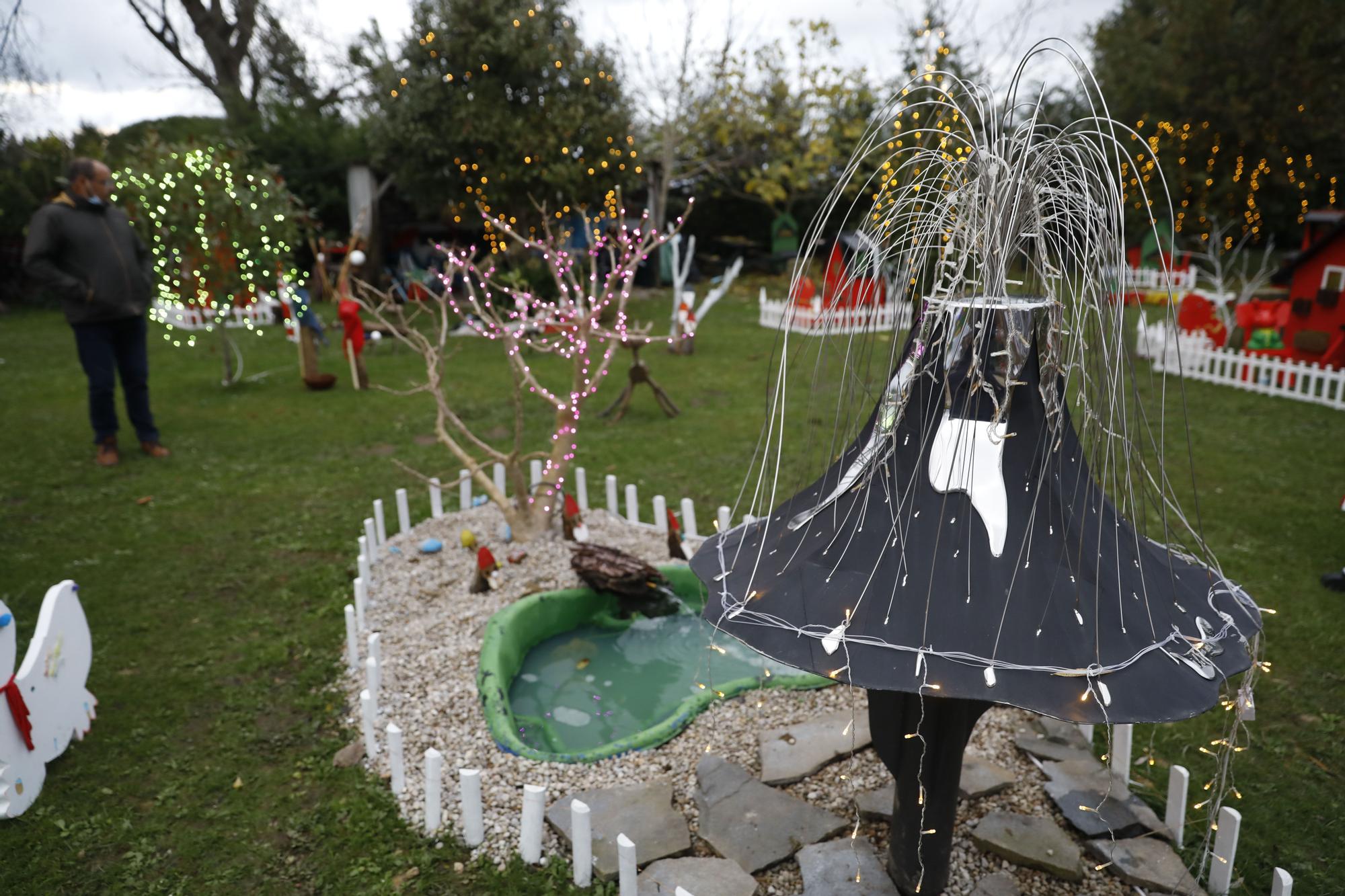 Los huertos de Cabueñes vuelven a iluminarse por Navidad