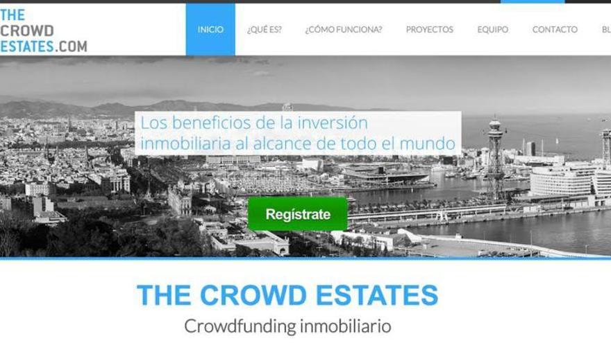 Captura de pantalla del portal de crowdfunding.