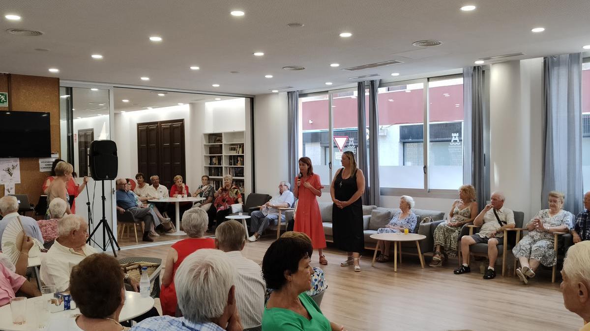 Milena Herrera en el centro de mayores de Can Ventosa