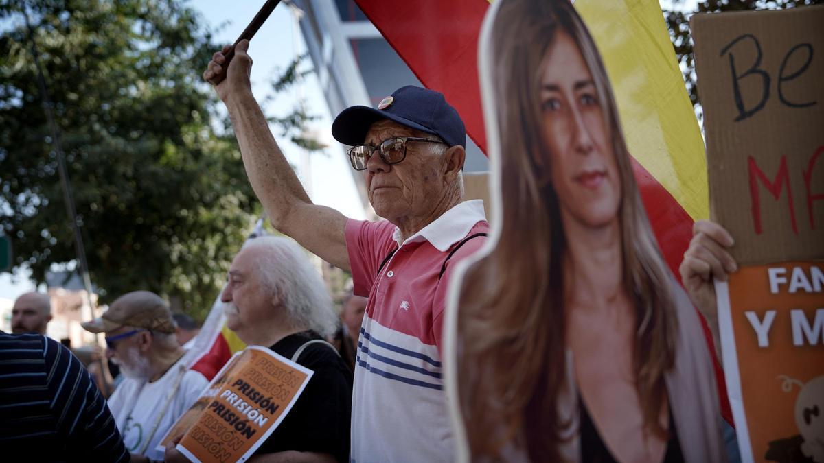 La llegada de Begoña Gómez al juzgado.