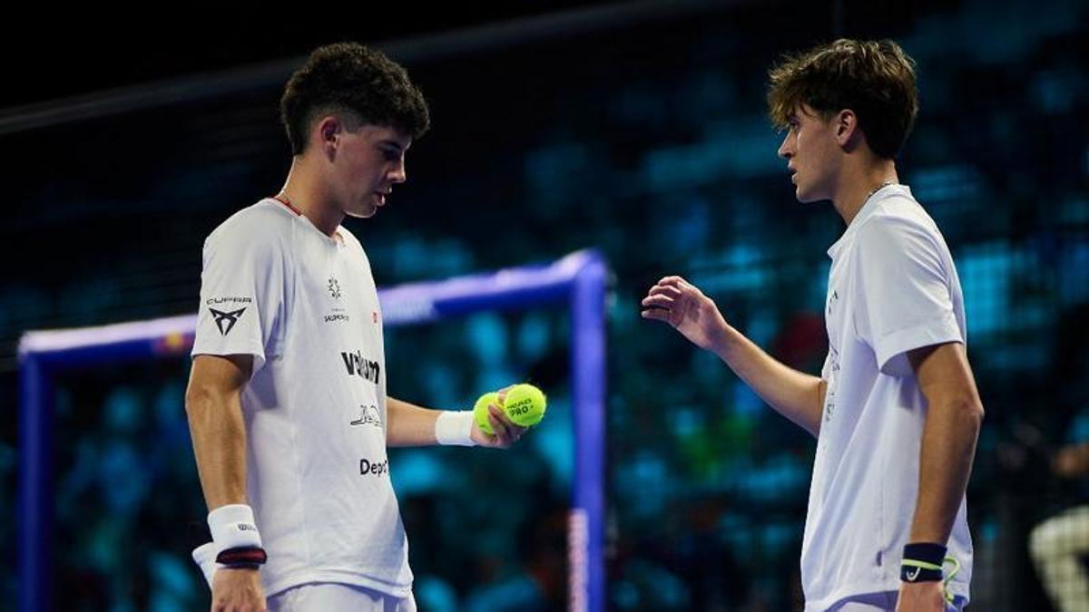 Curro Cabeza y Mariano González, de 18 años, estuvieron a punto de dar la campanada