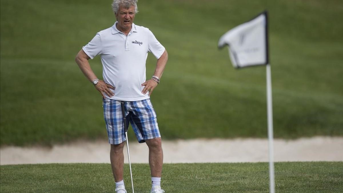 Giancarlo Antognoni, en el torneo de golf de las leyendas en el campo de la PGA en Catalunya.