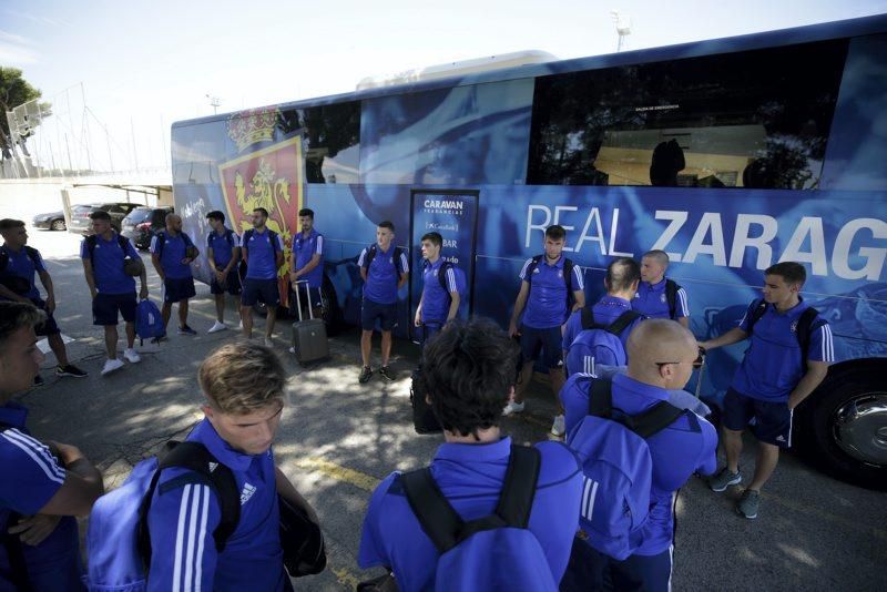 Salida del Real Zaragoza hacia Boltaña