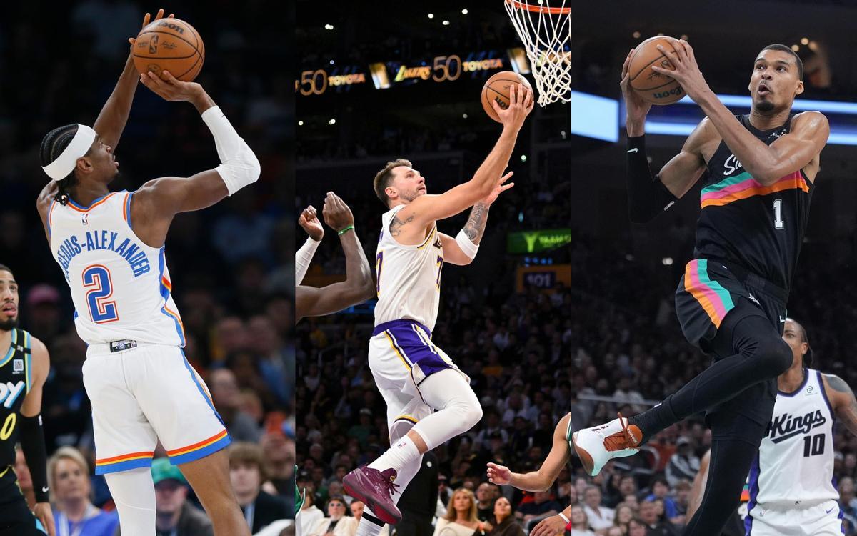 Shai, Doncic o Wembanyama, algunos de los jugadores en peligro de no poder optar a los premios de final de temporada