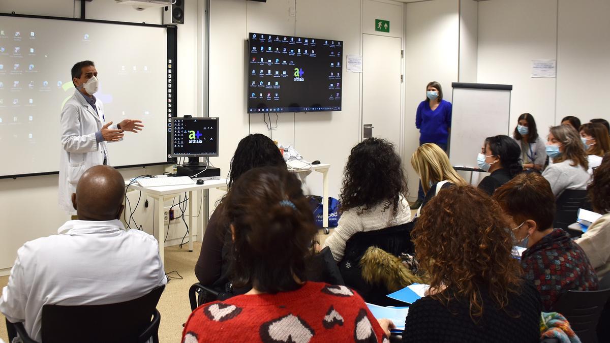 Un moment de la jornada sobre la patologia del sòl pelvià, que es va celebrar a Sant Joan de Déu