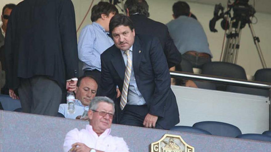 José Sepulcre, el pasado sábado, en el palco del estadio Martínez Valero.