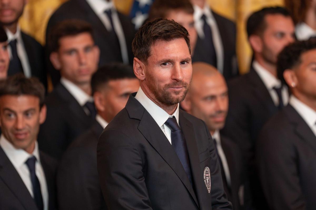 Leo Messi, durante un evento en la Casa Blanca