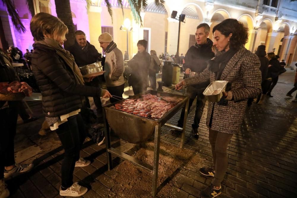 Palma feiert Sant Sebastià trotz Regen, Wind und Kälte