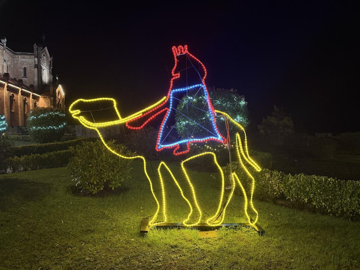 Así de espectacular luce Covadonga por Navidad